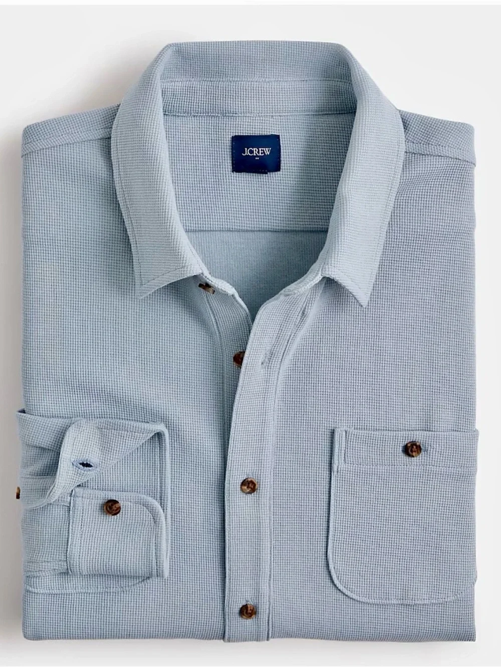 J.Crew Men’s 100% COTTON winter storm Knit Button Down Shirt Size XL CQ734 new